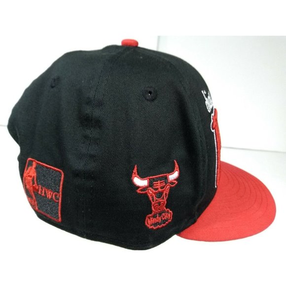 Chicago Bulls Baseball Cap New Era 59Fifty Windy City Hat Embroidered HWClassics - Picture 5 of 11